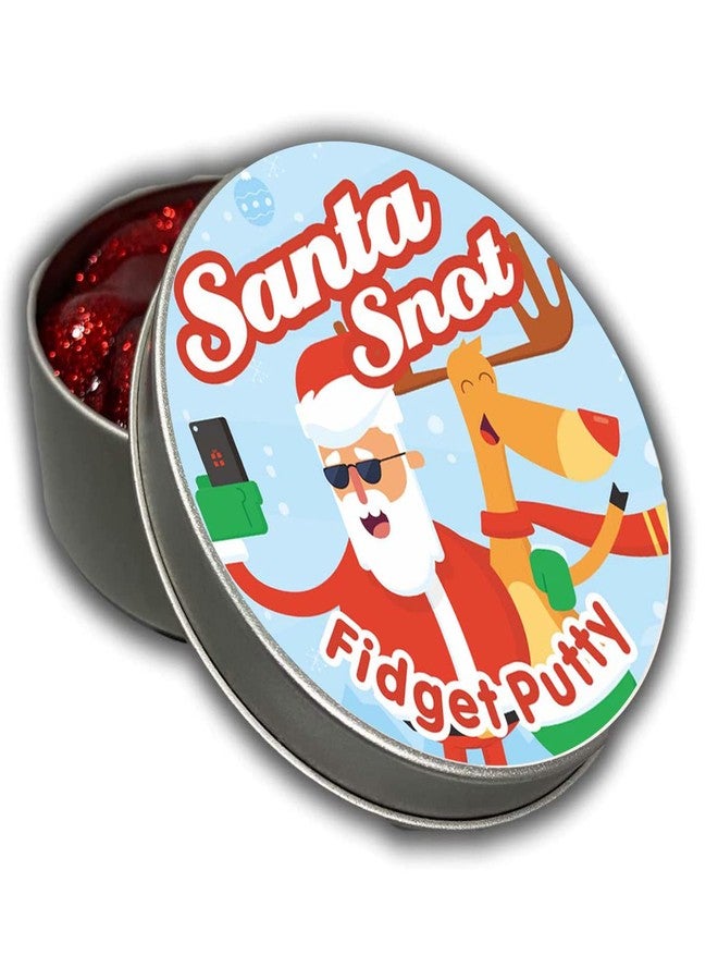 Gears Out Santa Snot Fidget Putty Christmas Stress Relief Gags Weird Stocking Stuffers Secret Santa Gifts for Coworkers Unique White Elephant Ideas Red Putty Santa Gags - Image 3